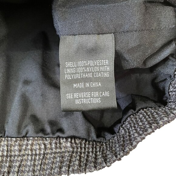 FootJoy DryJoys Golf Vest Men's Size XL Black Gray Houndstooth 2001 Scottie Logo - Picture 5 of 6